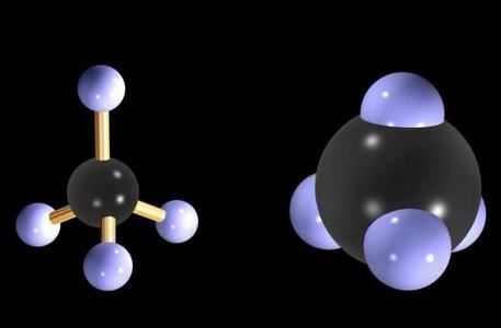 甲烷分子模型-纽瑞德特气