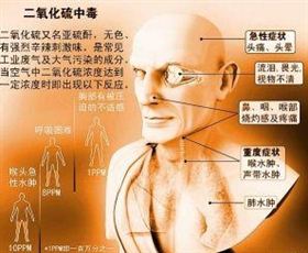 二氧化硫对人体的危害